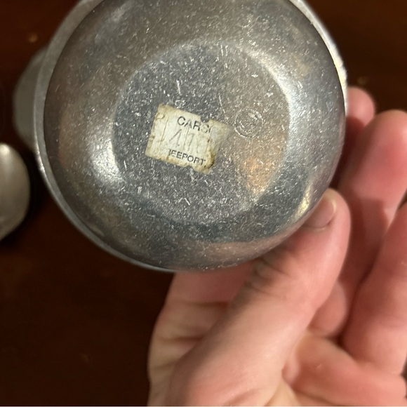 Carson Pewter sugar and creamer set. - Picture 12 of 12